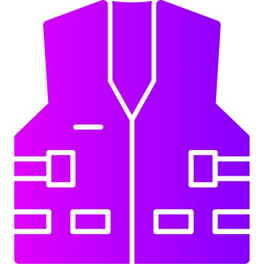 Ceket. Web simgesi basit illüstrasyon