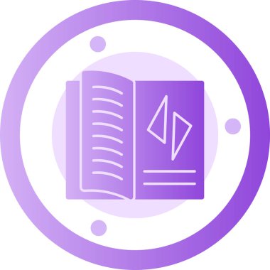 Kitap. Web simgesi basit illüstrasyon