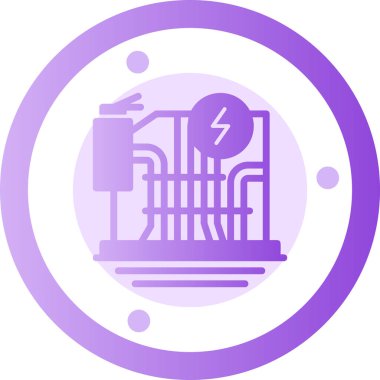 Elektrik gücü. Web simgesi