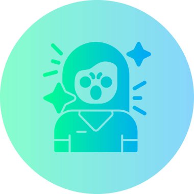 Bir yıldız simgesinin vektör illüstrasyonu