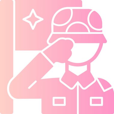 asker simgesi vektör illüstrasyonu