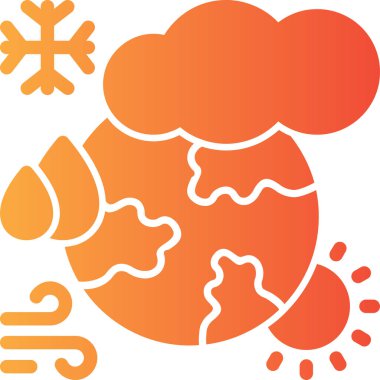 iklim iklim iklimi simgesi ana hatlar biçiminde