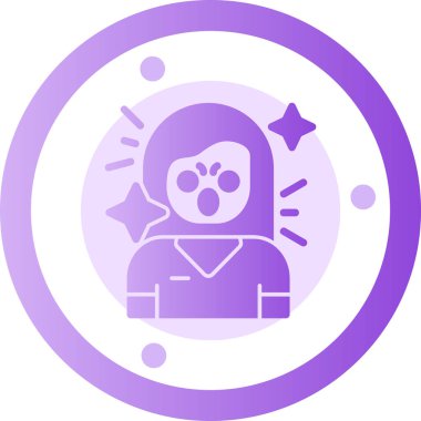 uzaylı modern simgesi, vektör illüstrasyonu