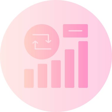 Analitik iş simgesi. vektör illüstrasyonu