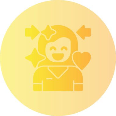 Kalp ikonu vektör illüstrasyonu