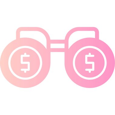 Para için. Web simgesi basit illüstrasyon