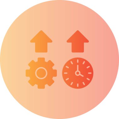 Saat. Web simgesi basit illüstrasyon