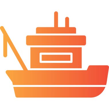 tekne ikonu vektör illüstrasyonu