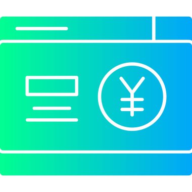 vektör para düz simgesi