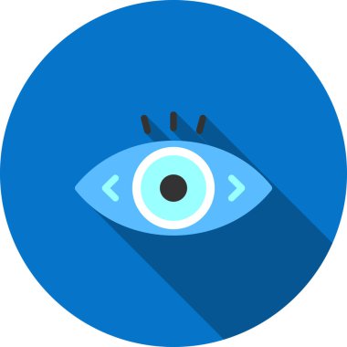 Göz simgesi. Basit resimleme