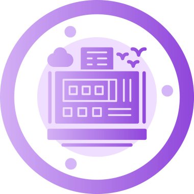 seo modern simgesinin vektör illüstrasyonu