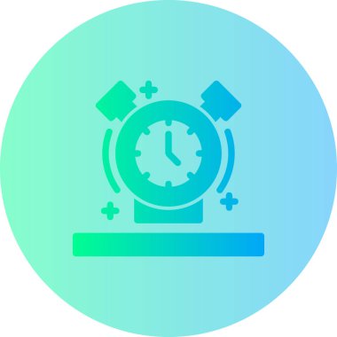 Saat. Web simgesi basit illüstrasyon