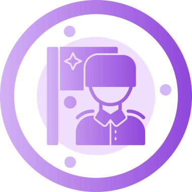 Adamım. Web simgesi basit illüstrasyon