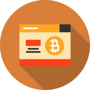 Kredi kartı ikonu. Basit vektör illüstrasyonu