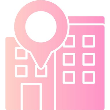 konum. Web simgesi basit illüstrasyon