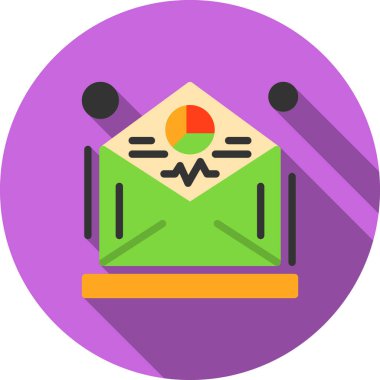 iş düz vektör simgesi.