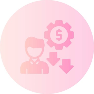 Dolar vektör simgesi basit illüstrasyon