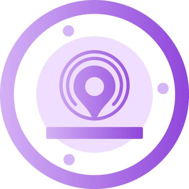 Harita konumu. Basit illüstrasyon