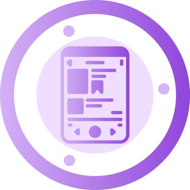 Gazete. Web simgesi basit illüstrasyon