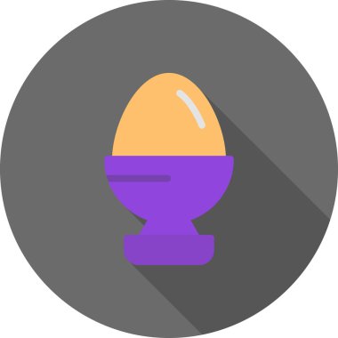 Yumurta. Web simgesi basit illüstrasyon