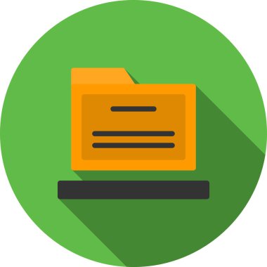 Belge. Web simgesi basit illüstrasyon