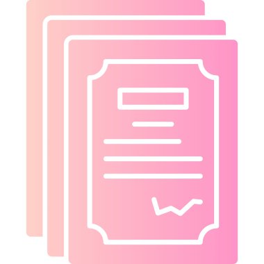 belge simgesi vektör illüstrasyonu