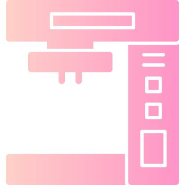 yazıcı web simgesi basit illüstrasyon