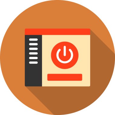 kuvvet düz vektör simgesi