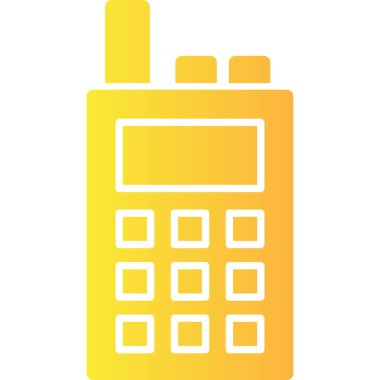 Cep telefonu. Web simgesi basit illüstrasyon