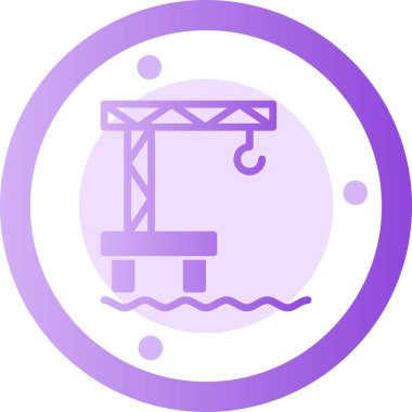 Köprü. Web simgesi basit illüstrasyon