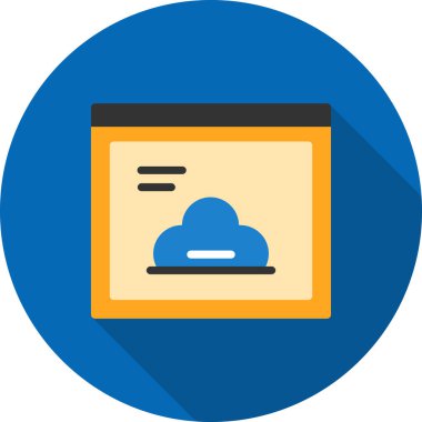 bulut hesaplama vektörü simgesi