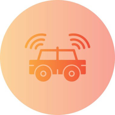 araba vektör simgesi modern basit illüstrasyon