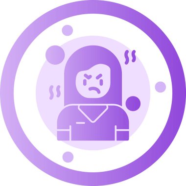 kızgın. Web simgesi basit illüstrasyon