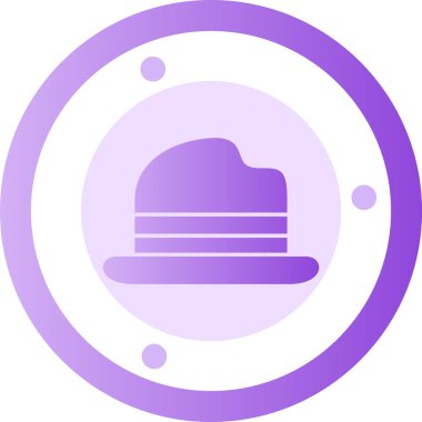 Şef şapka simgesi vektör illüstrasyonu