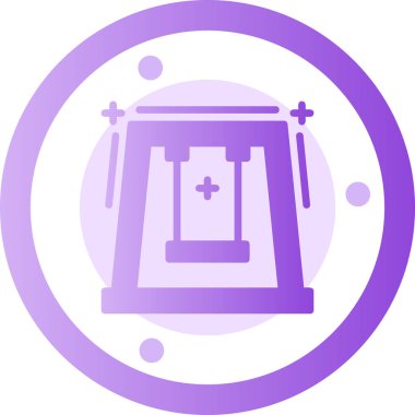 davul. Web simgesi basit illüstrasyon