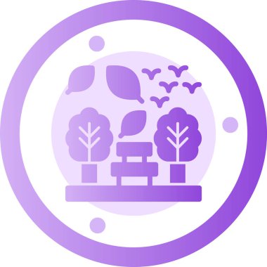 Eşsiz Ağaç Vektörü Kabartma Simgesi