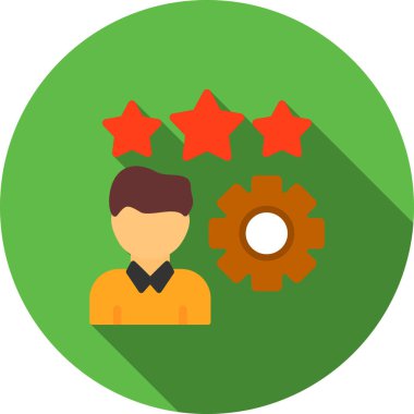 Geri besleme düz renkli simgesi.