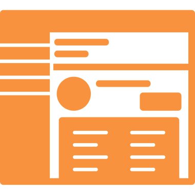 gazete simgesi vektör illüstrasyonu