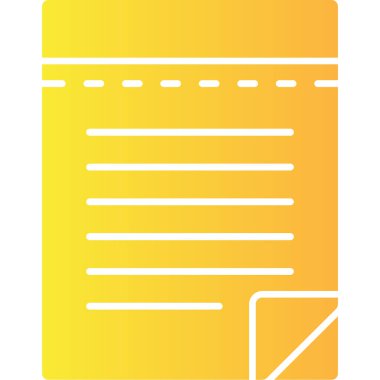 Belge. Web simgesi basit illüstrasyon