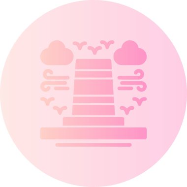 Bir ağaç simgesinin vektör illüstrasyonu