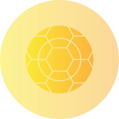 Sarı topun vektör illüstrasyonu