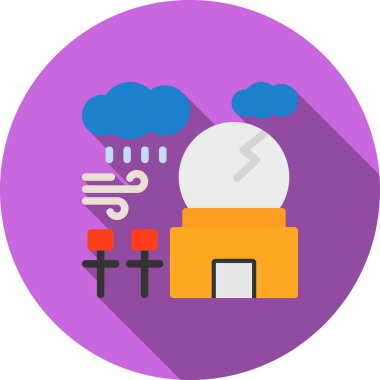 Hava durumu. Web simgesi basit illüstrasyon