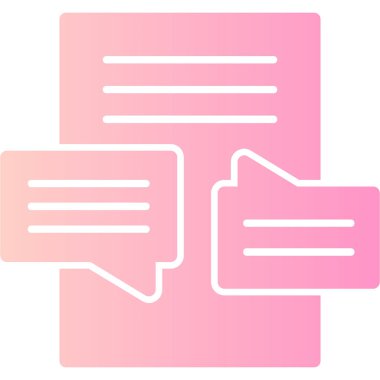 Konuşma balonu vektör çizimi