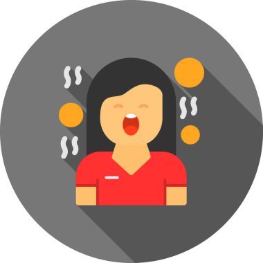 Sıcak içkisi ve seksi vektör çizimi olan bir kadın.