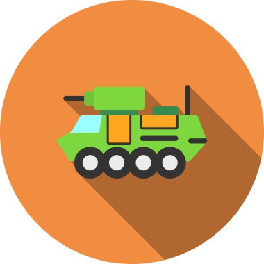 Kamyon Simgesi Moda Biçiminde İzole Arkaplan