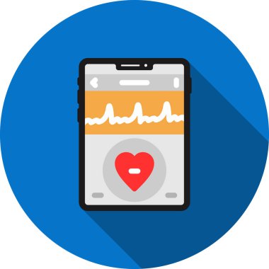 akıllı telefon vektörü düz renk simgesi