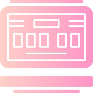 Banka kartı. Web simgesi basit illüstrasyon