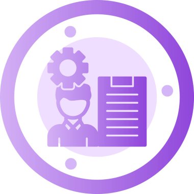 Dizüstü bilgisayar simgesi olan bir kadının vektör çizimi