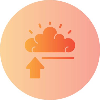 bulut web simgesi, basit vektör illüstrasyonu