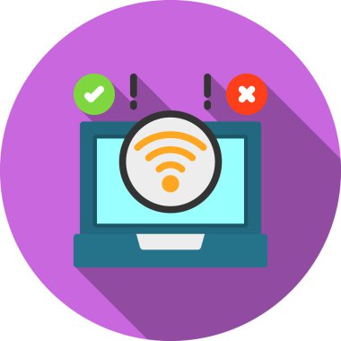 düz biçimli internet wifi simgesi